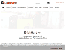 Tablet Screenshot of erich-hartner.at